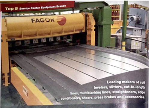 Fagor Arrasate obtiene la primera posición en el ranking de fabricantes de líneas de acabado y procesado de banda metálica de USA
